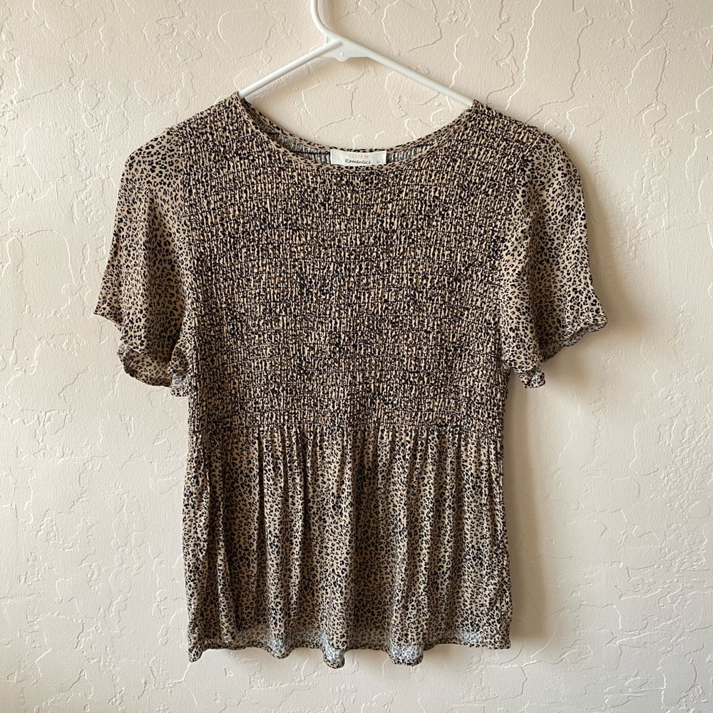 Urban Romantics cheetah print top